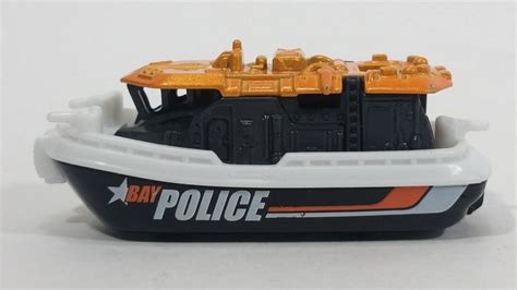 Matchbox Mbx Heroic Rescue Bay Brigade Black White Orange Boat