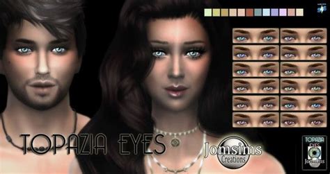 Jom Sims Creations Topazia Eyes Sims 4 Downloads Sims 4 Sims