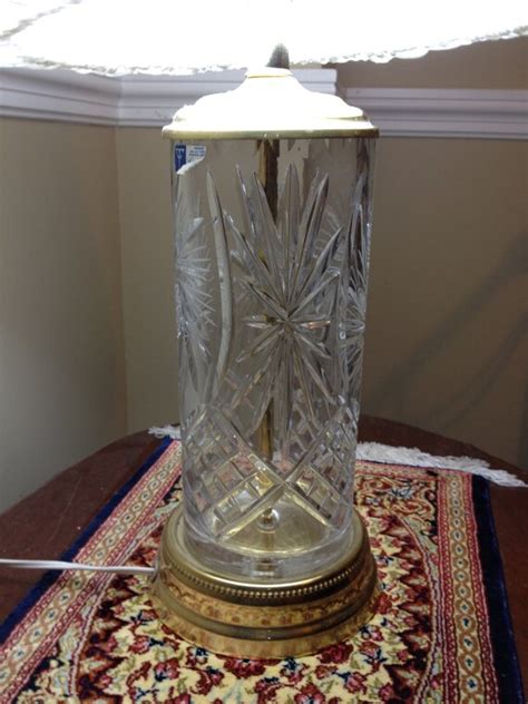 Vintage Crystal Table Lamp By MilMon On Etsy