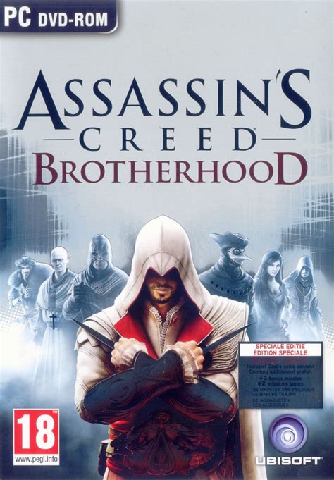 Assassins Creed Brotherhood 2011 Playstation 3 Box Cover Art