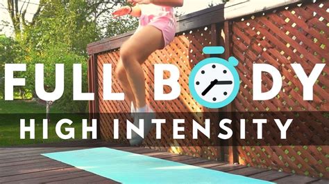 Full Body 15 Minute High Intensity Workout Youtube