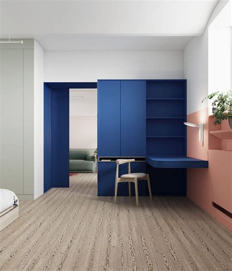 Interiors That Use Colour Blocking To Segment Space Doors Interior