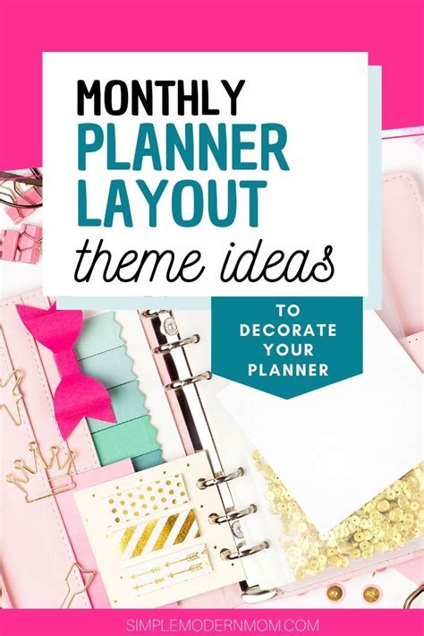 Monthly Planner Theme Ideas To Decorate Your Planner Planner Themes