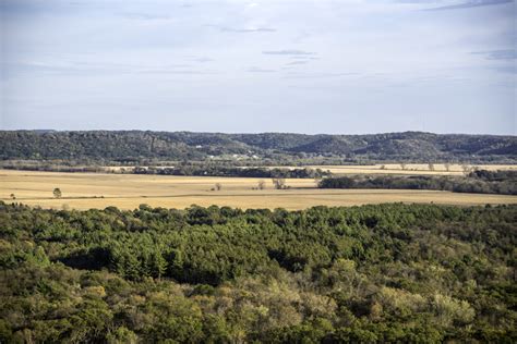 Landscape Of The Wisconsin River Valley At Ferry Bluff Image Free