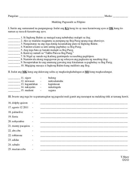 Filipino Pagbasa Worksheets For Grade 3 Reading Worksheets For Grade