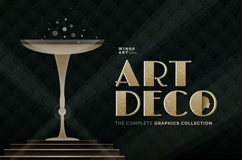 The Art Deco Graphics And Templates Collection On Yellow Images