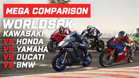 Worldsbk Comparison Honda Cbr1000rr R V Zx 10r V R1m V Panigale V4s V