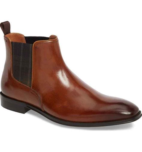 New Mens Brown Leather Chelsea Boots Men Brown Ankle Leather Boot