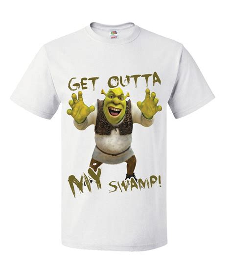 Shrek Get Outta My Swamp Movie T Shirt Movie T Shirts Unique T Shirt
