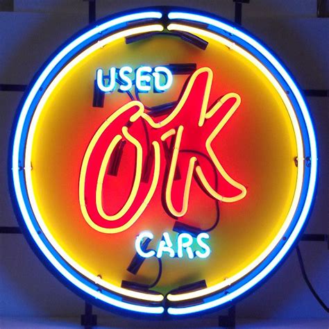 Neon Sign Chevrolet OK Used Cars