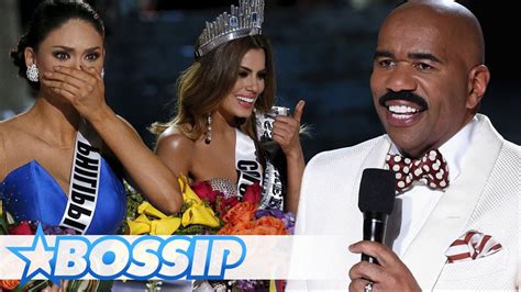 Oops Steve Harvey Announces Wrong Miss Universe Winner Bossip Report Youtube