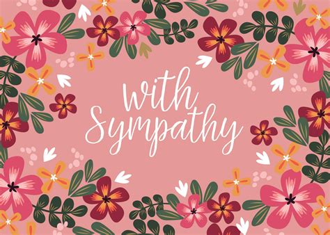 With Sympathy Sympathy And Condolences Card Free Greetings Island