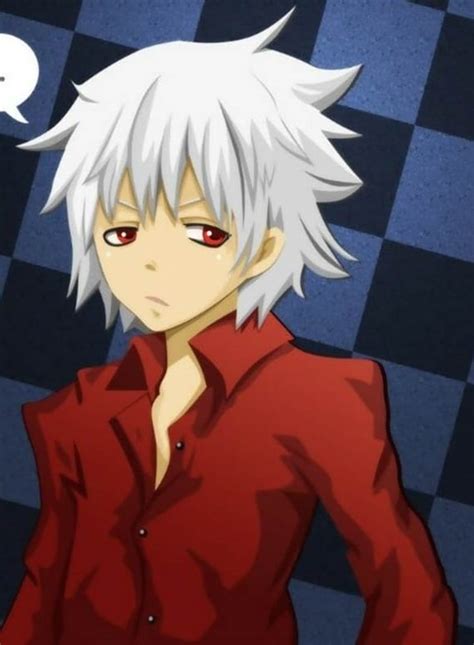 Anime Boy With White Hair And White Eyes This White Anime Hairstyle For
