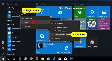 Add Or Remove Recently Added Apps On Start Menu In Windows 10 Tutorials
