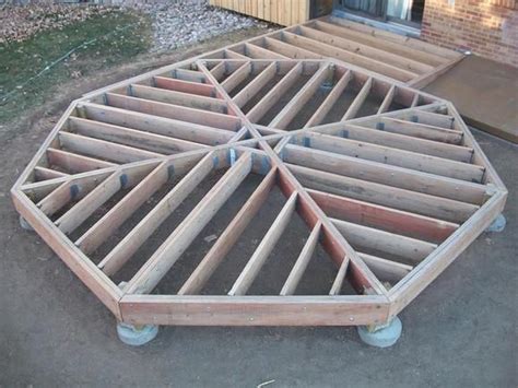 Matt double octagon deck part maniacal musings. Deck framing, Diy deck, Gazebo plans