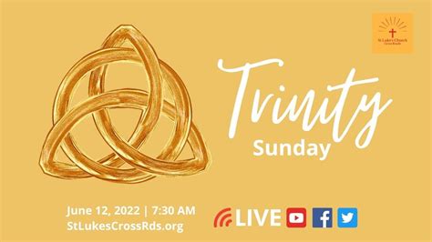 Trinity Sunday Worship Service Youtube