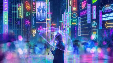 Anime Neon Hd Wallpapers Wallpaper Cave