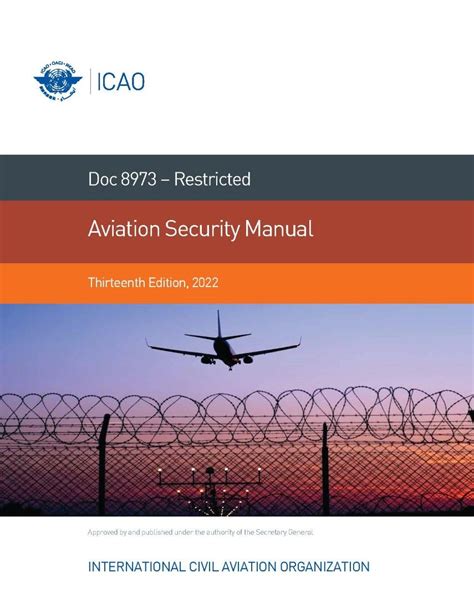 Aviation Security Manual Doc 8973 Restricted Icao Store