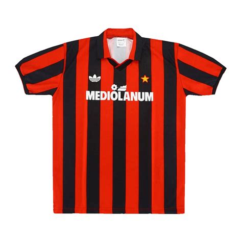 vintage soccer jersey ac milan home 1990 91 gogoalshop