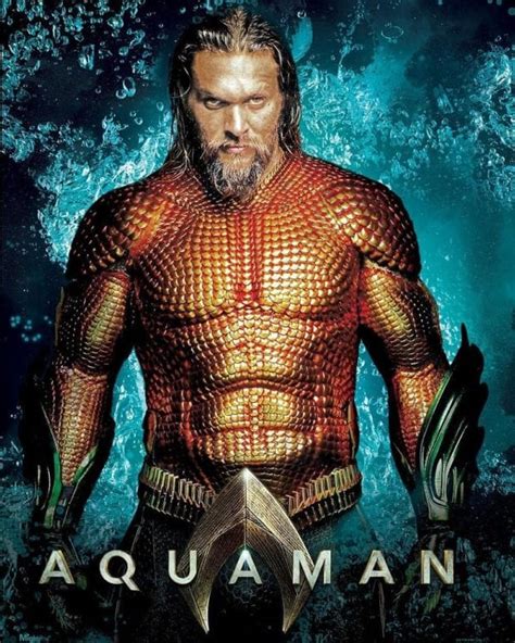 Promo Poster Shows Jason Momoas Aquaman In His Classic Costume