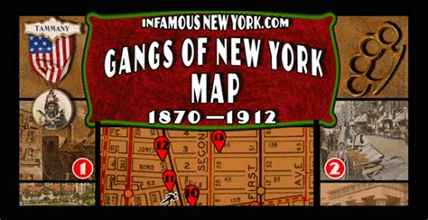 Gangs Of New York Walking Tour Map Gangs Of New York Map Of New York