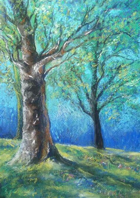 Artis Art Life As I See It Twin Trees In Pastels