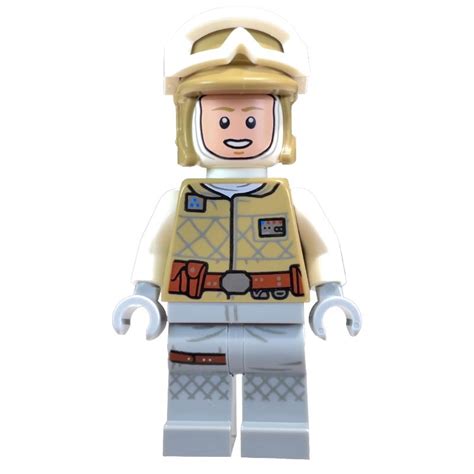 Lego Set Fig 011124 Luke Skywalker Hoth Outfit Tan Hat Printed Light