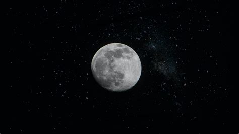 Artistic Full Moon In Starry Night Sky Wallpaper Hd Artist 4k