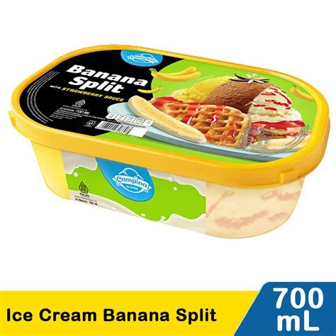 Campina Ice Cream Banana Split 700mL Klik Indomaret