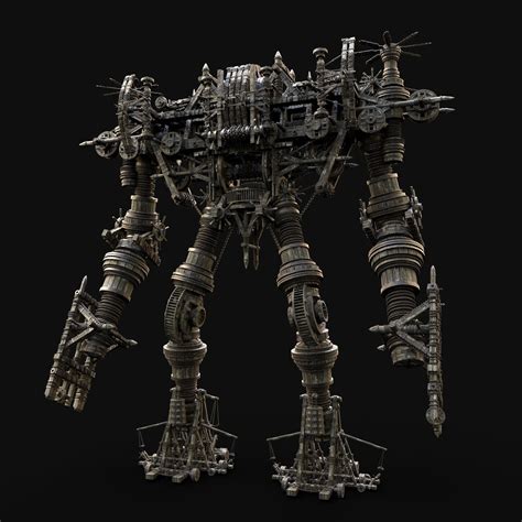 Mech Giant Battle War Robot Machine 3d Model By Enterables