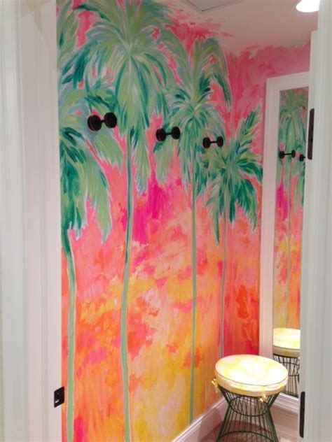 Lilly Pulitzer Resort Wear And Chic Beach Clothing Wall Design Mural