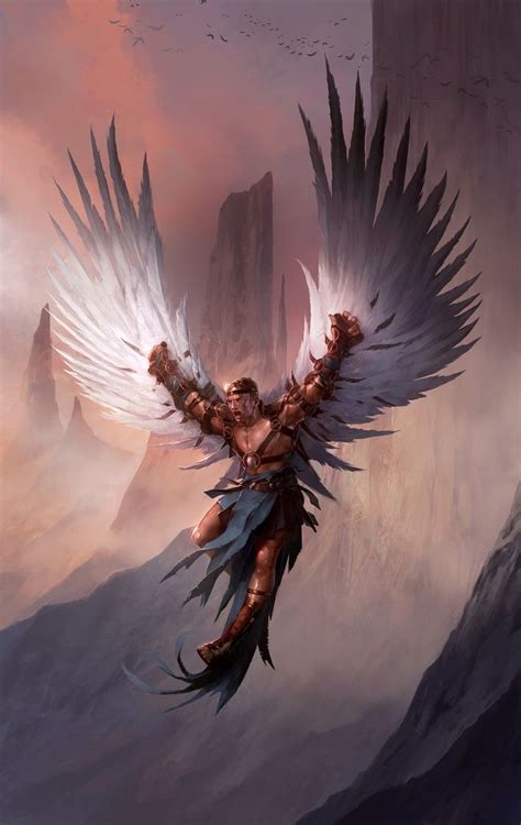 Icarus Artwork By Pascal Quidault Age Of Mythology Ancient Mythology