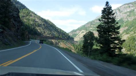 Driving The Million Dollar Highway South Of Ouray Colorado Youtube
