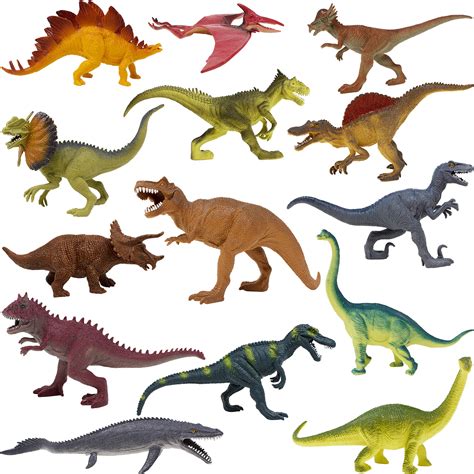 Boley 14 Pack 10 Educational Dinosaur Toys Kids Realistic Toy