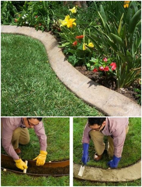 Many manufacturers make precast edging or tiles to match paver patterns. 17 DIY Garden Edging Ideas That Bring Style And Beauty To Your Outdoors - DIY & Crafts
