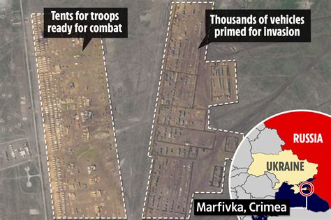 Chilling Satellite Pics Show ‘biggest Ever Build Up Of Russian Forces