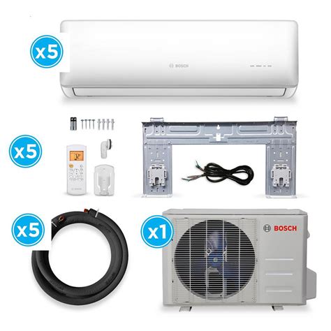 Ducted mini split systems are preferred by home and business owners that don't want a conspicuous wall. Bosch Gen 2 48,000 BTU 4 Ton 5-Zone Ductless Mini Split ...