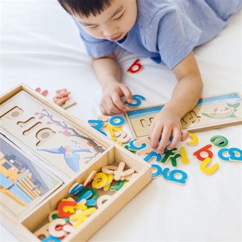 Buy Melissa And Doug See And Spell Wooden Educational Toy With 8 Double