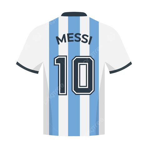 Camiseta Messi Argentina Con El Numero 10 Png Dibujos Lionel Messi