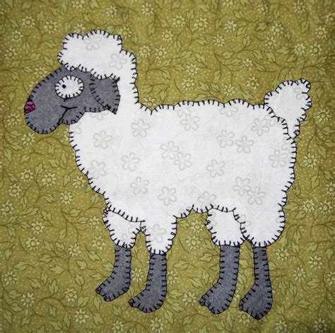 Sheep Or Ewe Pdf Applique Pattern Farm Animal Applique Quilt