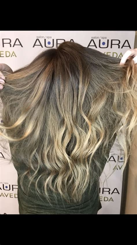 Hand Painted Blonde Crafted By Katie S Aveda Color Ombre Balayage
