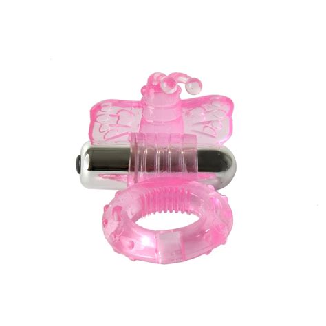 Butterfly Clit Vibrating Cock Ring Triple Tickler Sex Toys Free S