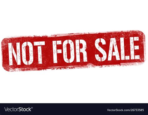 Not For Sale Sign Or Stamp Royalty Free Vector Image Affiliate