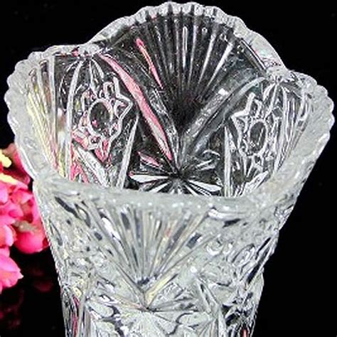 Crystal Glass Flower Vase Decorative Tabletop Vases For Home Living Room Decor Ebay