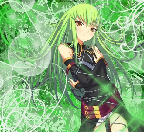 Anime Girl With Green Hair Light Green Divinas Anime Girl By Allyces Green Hair Pinterest