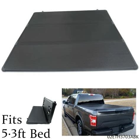 Pickup Truck 53ft Bed Hard Tri Fold Tonneau Cover Fit For 05 11 Dodge