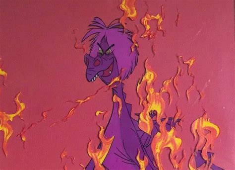 Animation Collection Mad Madam Mim In Dragon Form Cel From The Sword