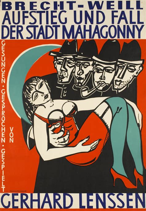 Vintage Poster Aufstieg Und Fall Der Stadt Mahagonny Galerie 1 2 3