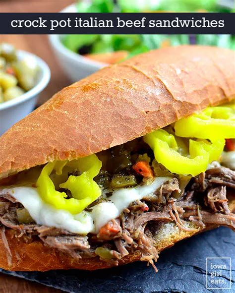 Crock Pot Italian Beef Sandwiches Are A 5 Ingredient Crock Pot Recipe