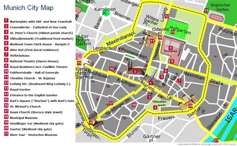 Großer plan und karte englischer garten münchen südteil. München Englischer Garten Karte